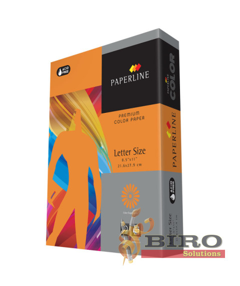 Hîrtie colorată A4 Paperline SAFRON, 80 gr/m2, 500 foi, intensiv, orange